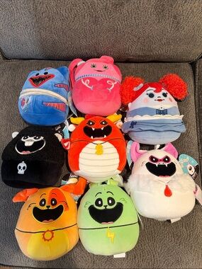 Squishmallows Poppy Playtime Complete Set Of 8